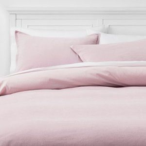 Threshold Solid Velvet Duvet Cover Set Mauve - FULL/QUEEN